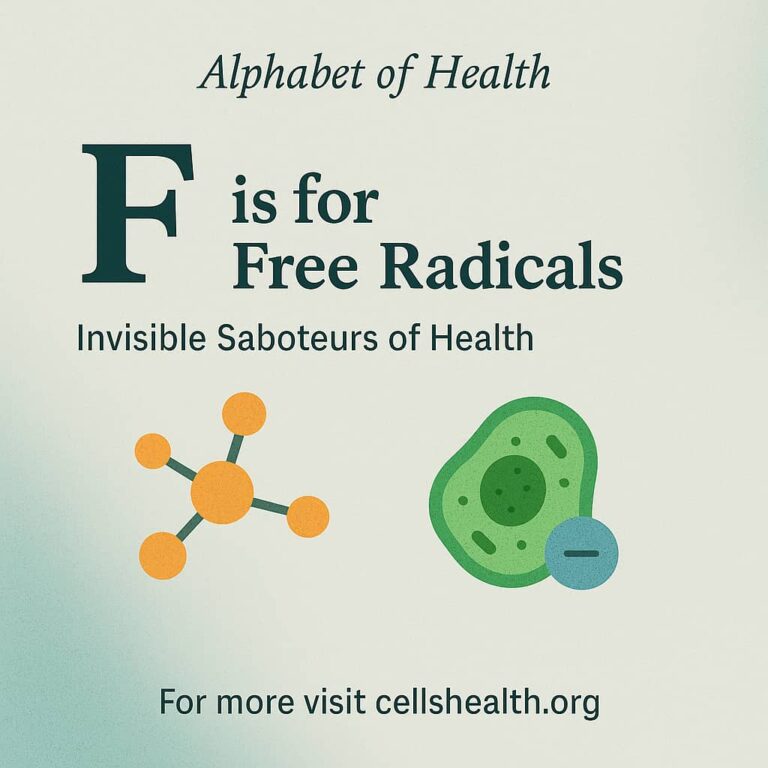 F is for Free Radicals: Invisible Saboteurs of Health
